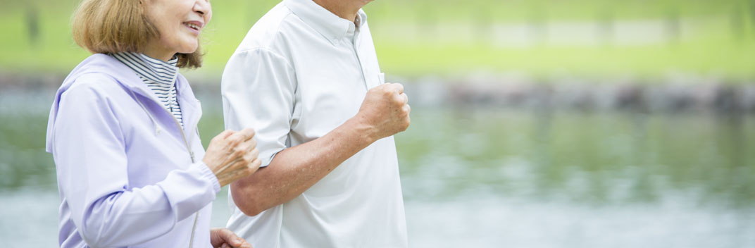 歩幅プラス10cmでのばそう！健康寿命